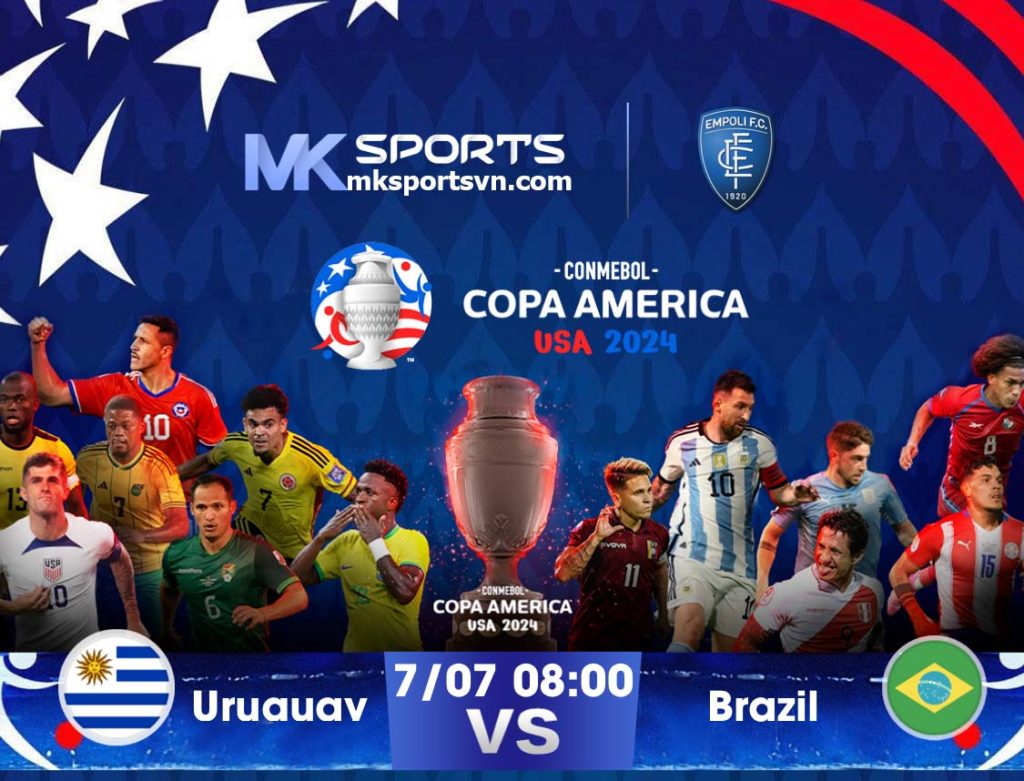 Soi Kèo Copa America 2024: trận đấu Uruguay vs Brazil